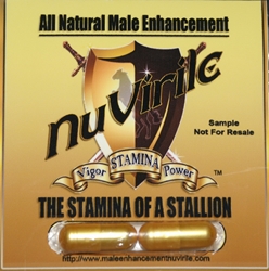Male Enhancement by NuVirile Double Capsule "Trial Pack" all natural male enhancement, natural male enhancement, male enhancement